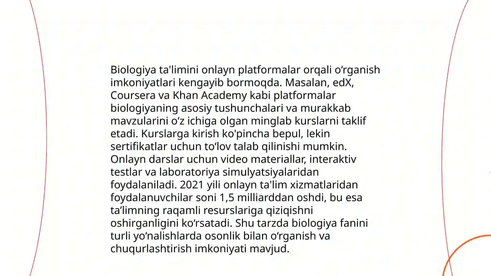 Biologiyada yangi axborot texnologiyalarini qo'llash 4
