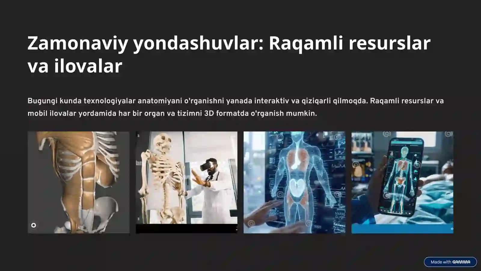 Anatomiyani o'rganish usullari 4