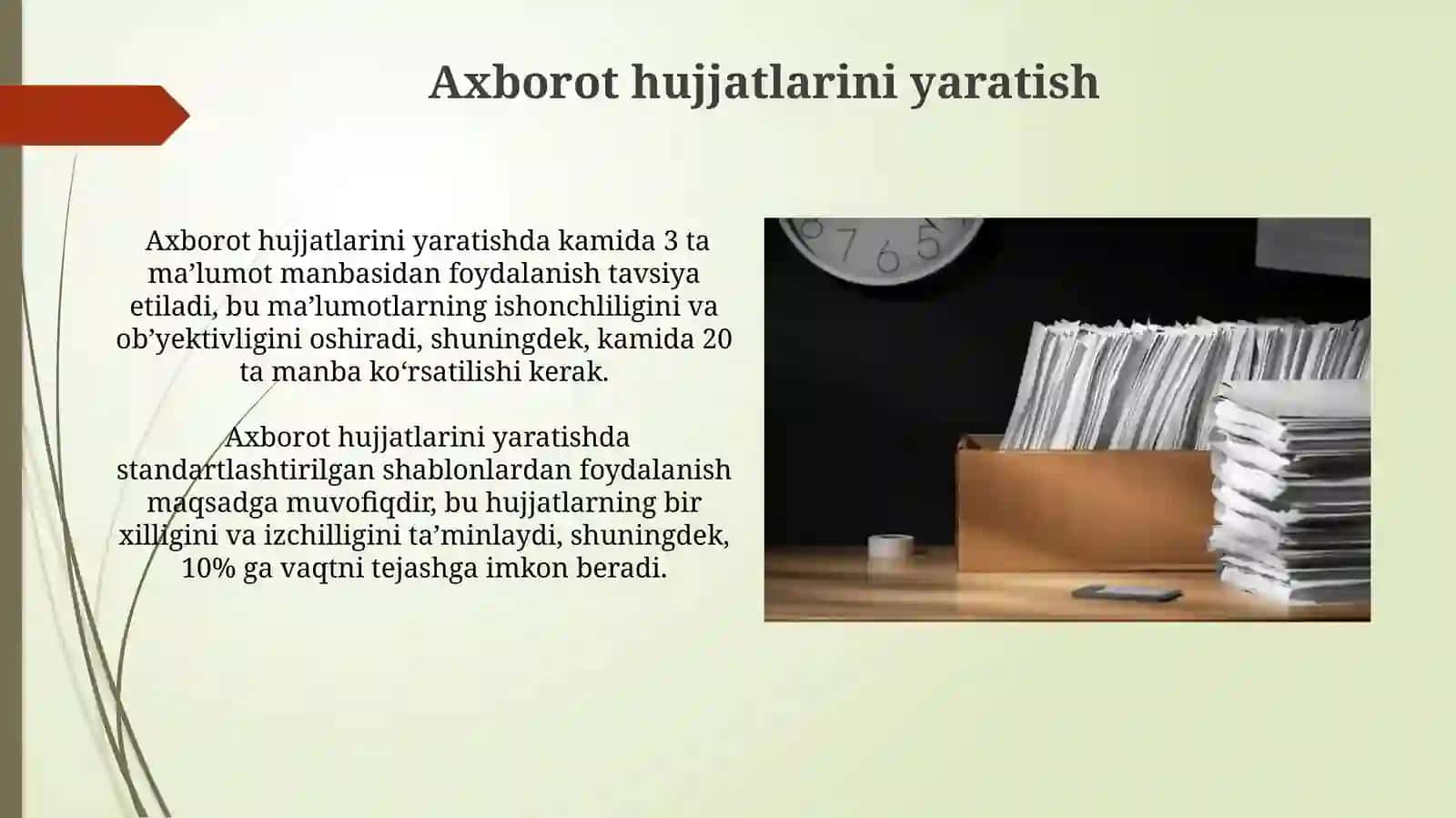 Ma'lumotlar va Axborot Hujjatlari 4