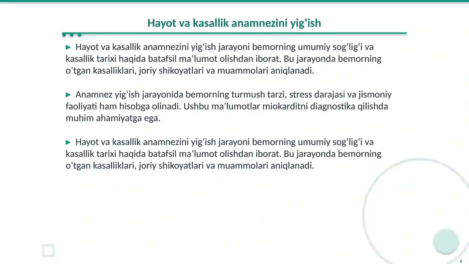 Miokardit bilan kasallangan bemorlarni tekshirish 4