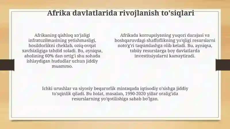 Mustamlakachilik muammolari Afrikada 4