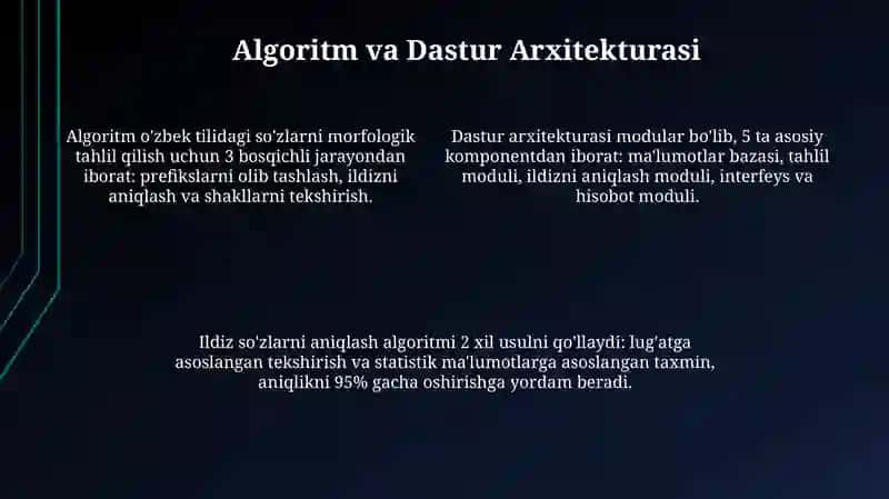 'F' harfi bilan boshlanadigan o'zbekcha o'zak so'zlarni aniqlash dasturi 4