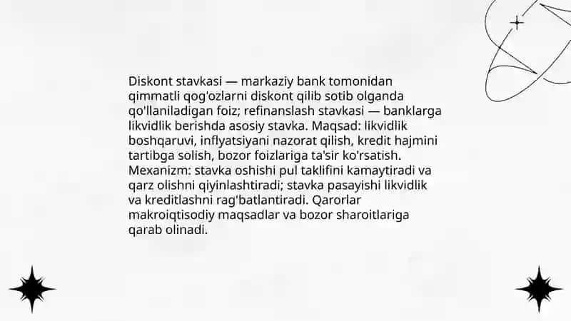 Markaziy bankning ochiq bozor operatsiyalari 4