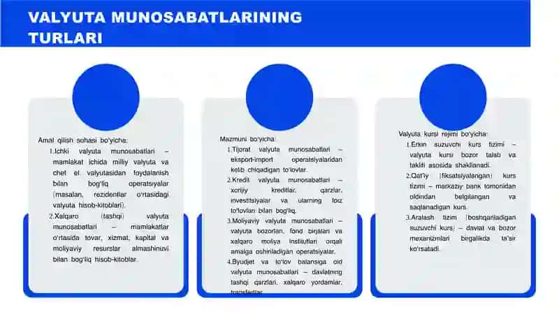 VALYUTA MUNOSABATLARINI TARTIBGA SOLISH VA VALYUTA SIYOSATINING NAZARIY ASOSLARI 4