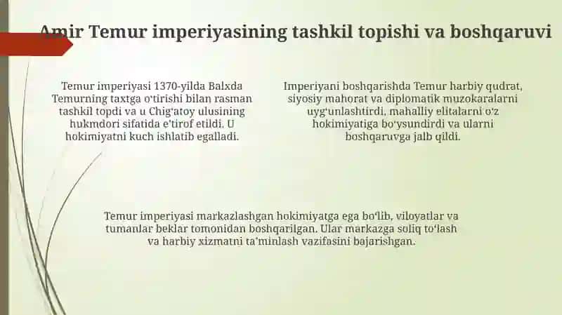 Amir TemurBuyukdavlatarbobi 4
