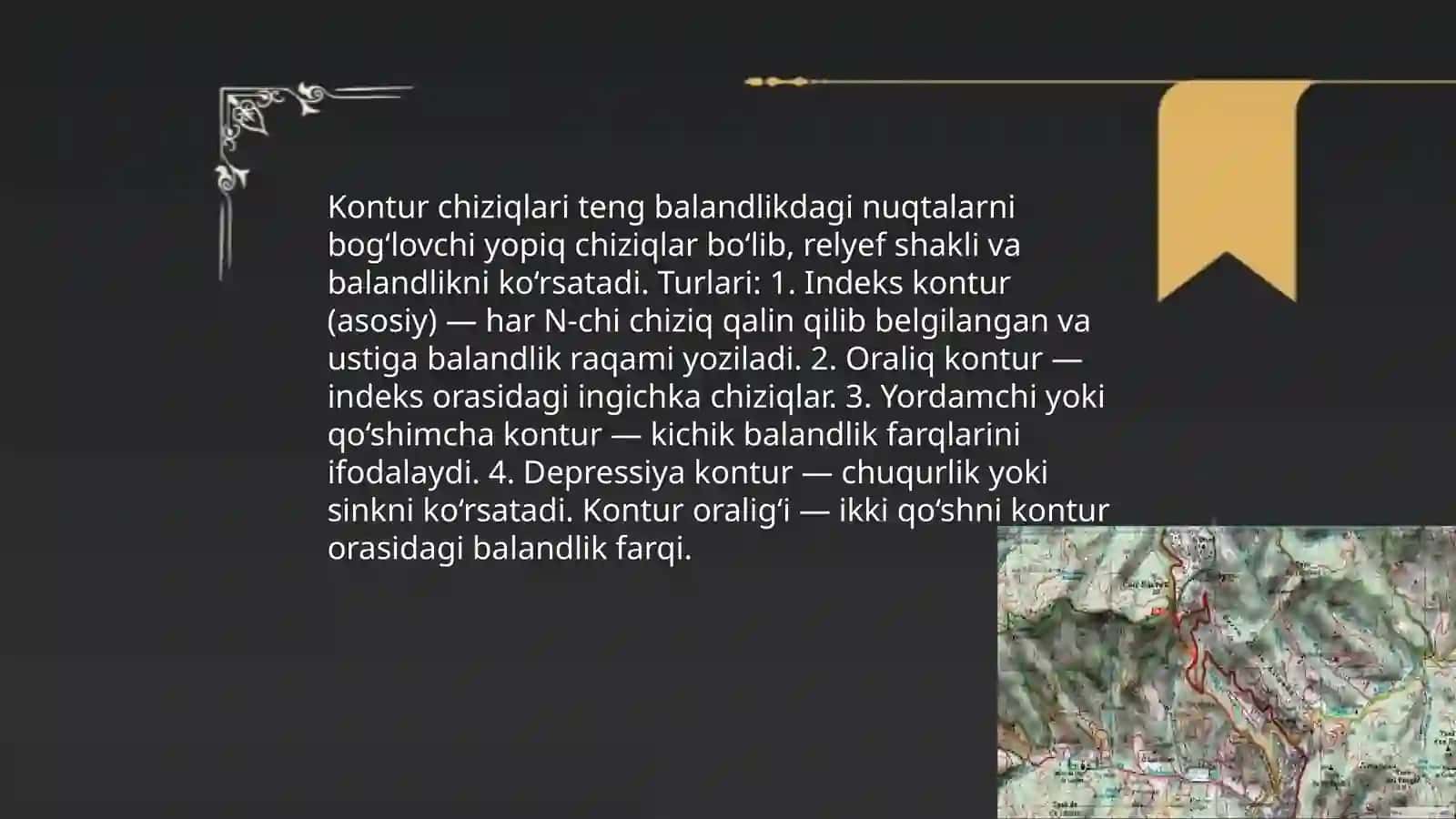 KARTA PLAN VA PROFIL TAPAGRAFIK PLAN VA KARTALAR UCHUN SHARTI BELGILAR 4