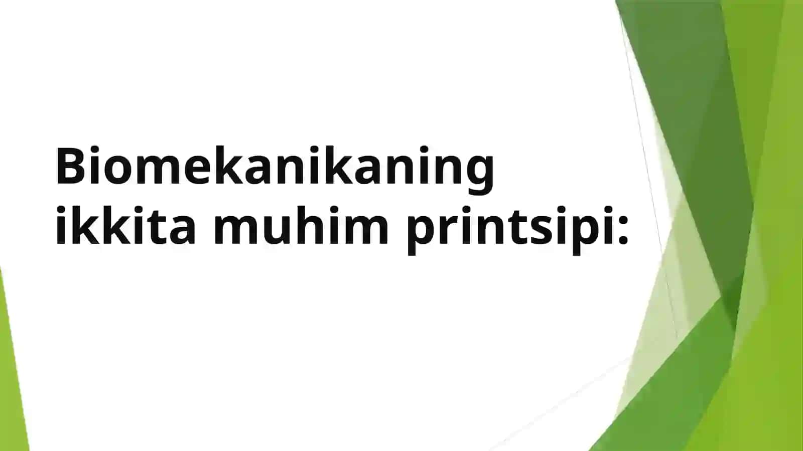Mushaklar ishining biomexanikasi 4