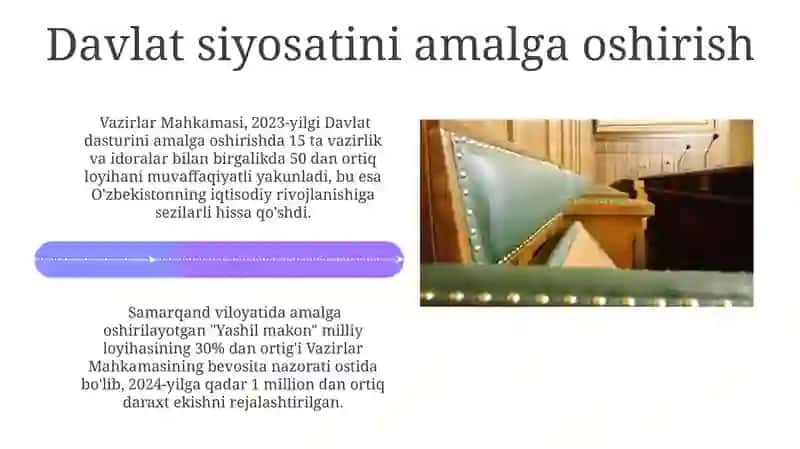 Vazirlar Mahkamasining vazifalari 4