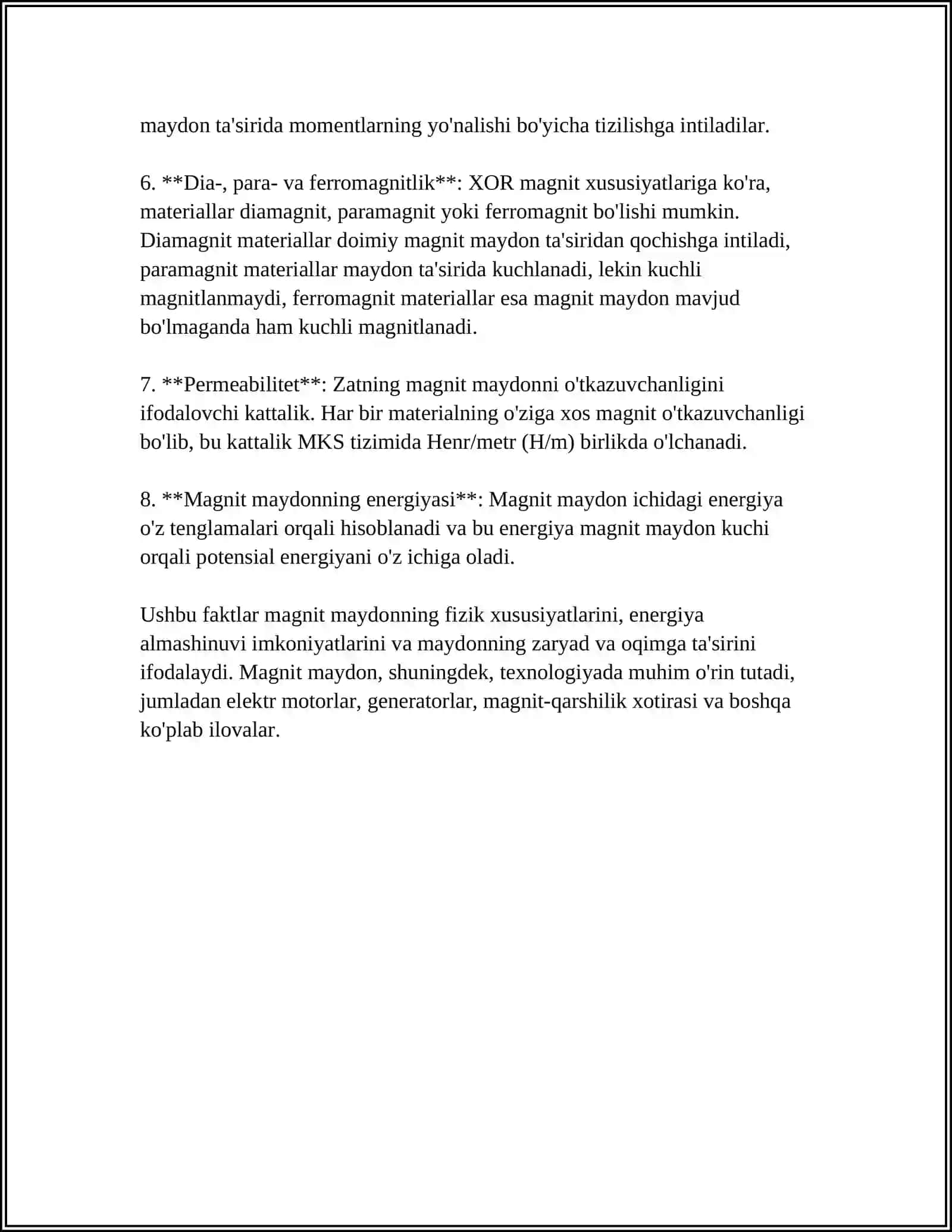MAGNIT MAYDONDA TOKLI O‘TKAZGICHNING VA TOKLI KONTURNI KO‘CHIRISHDA BAJARGAN ISH 4