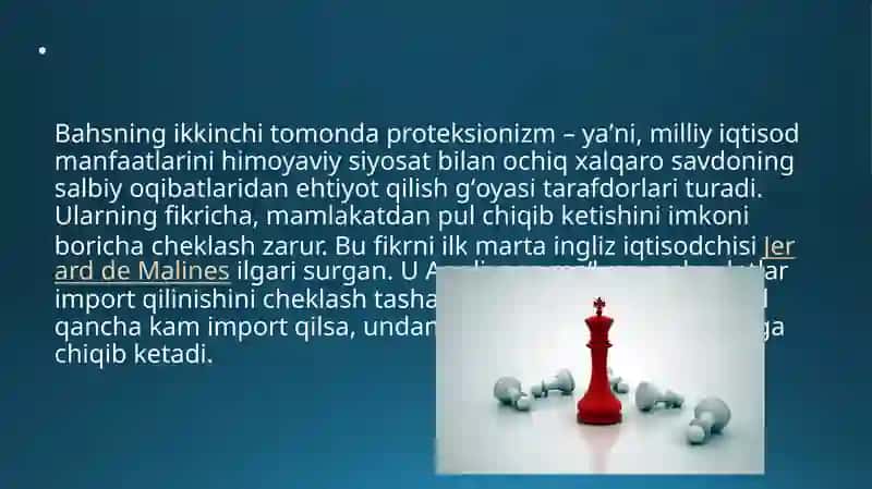 Erkin savdo va proteksionizm 4