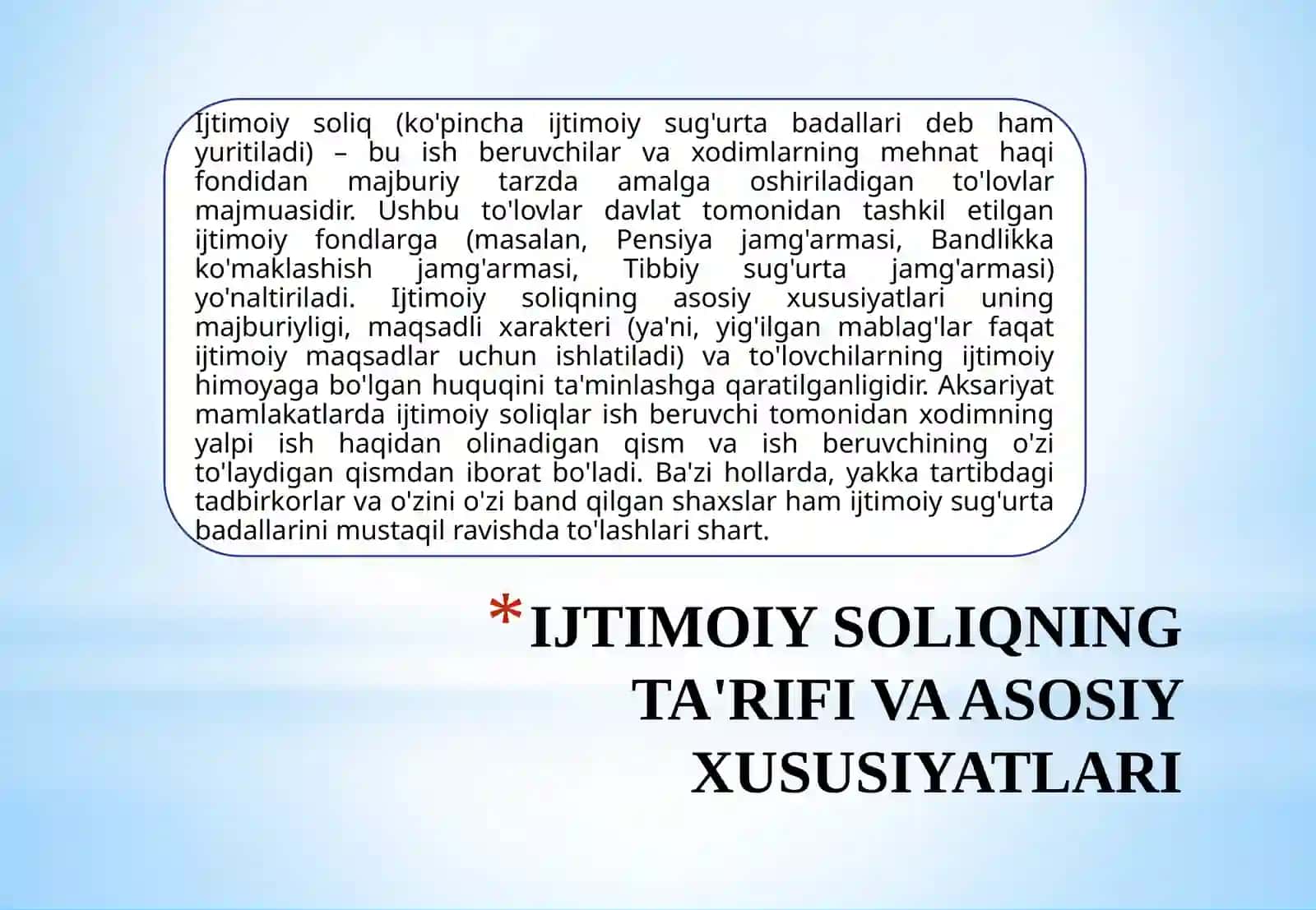 IJTIMOIY SOLIQQA TORTISHDA IJTIMOIY SOLIQ 4