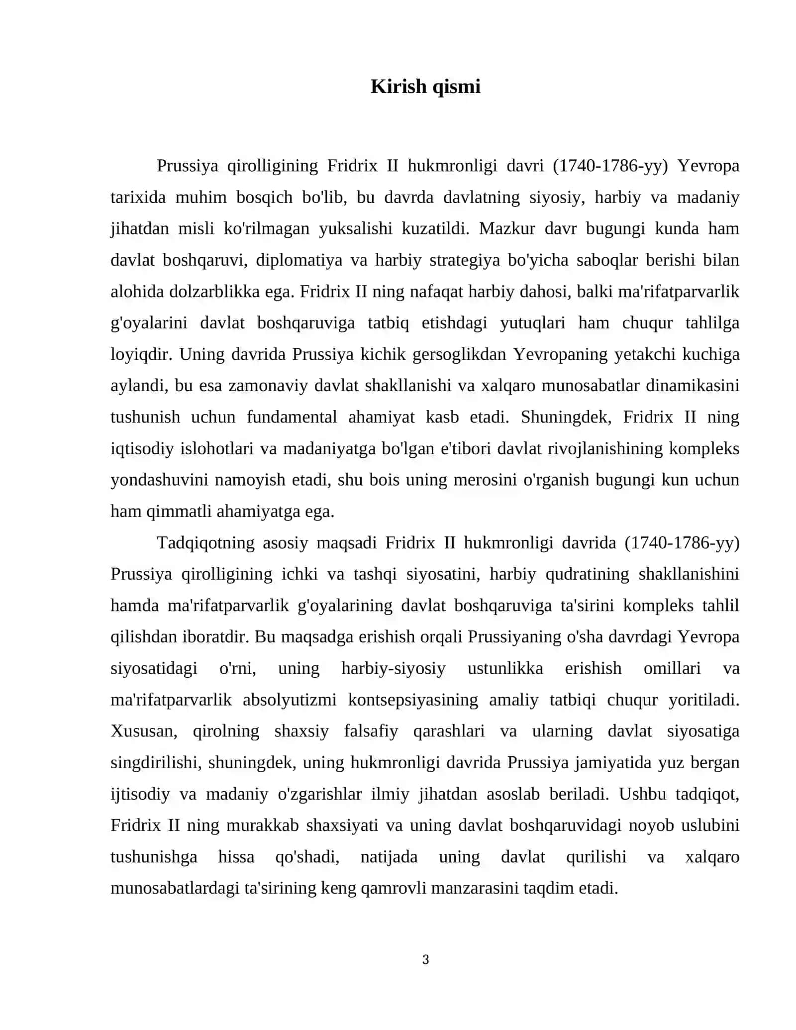 Prussiya qirolligi Fridrix 2 hukmronligi davrida (1740-1786-yy) 4