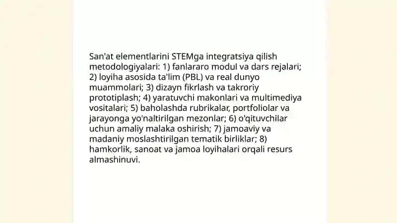 STEM va STEAMning rivojlanishi 4