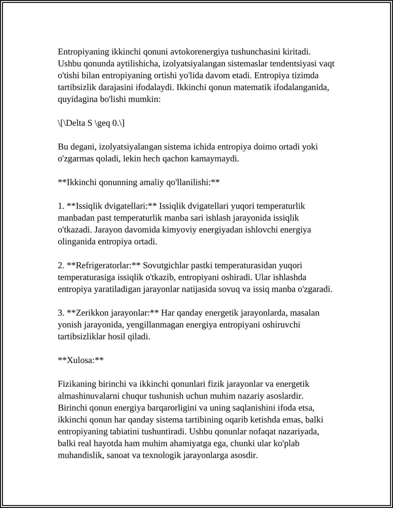 KOʻCHISH HODISALARI DIFFUZIYA, ISSIQLIK OʻTKAZUVCHANLIK VA QOVUSHQOQLIK 4