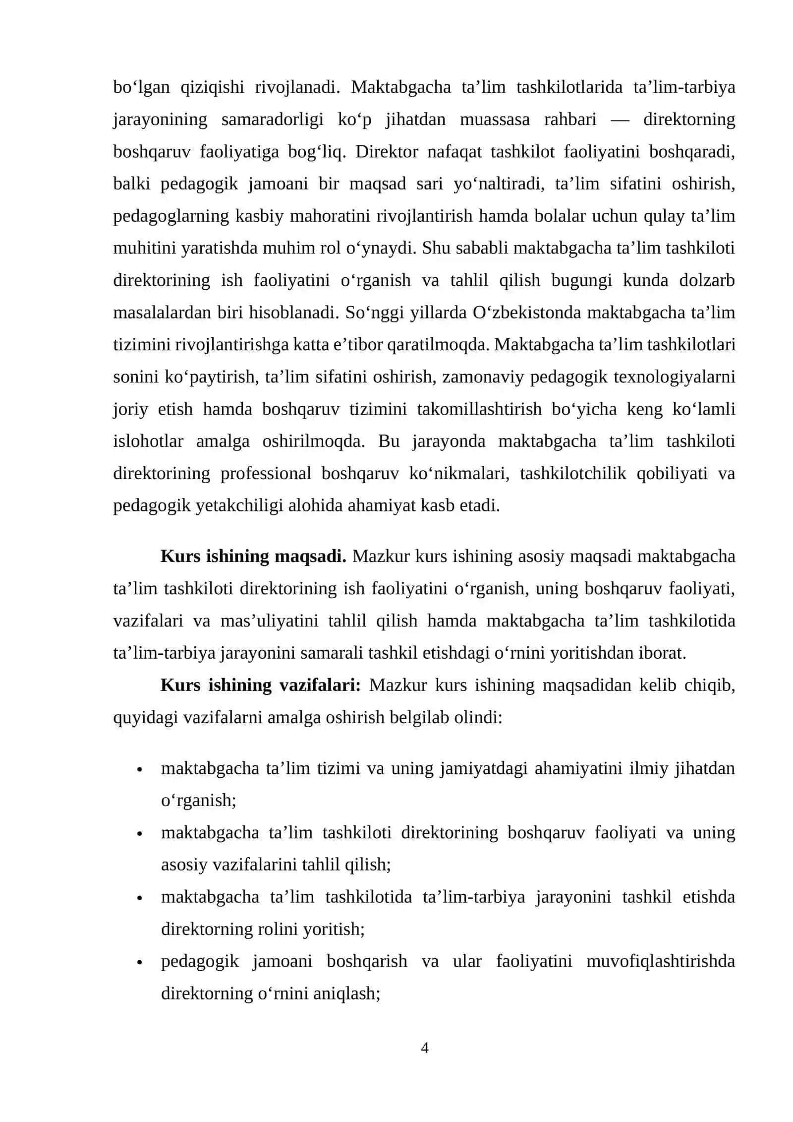 Maktabgacha taʼlim tashkiloti direktori ish faoliyati 4