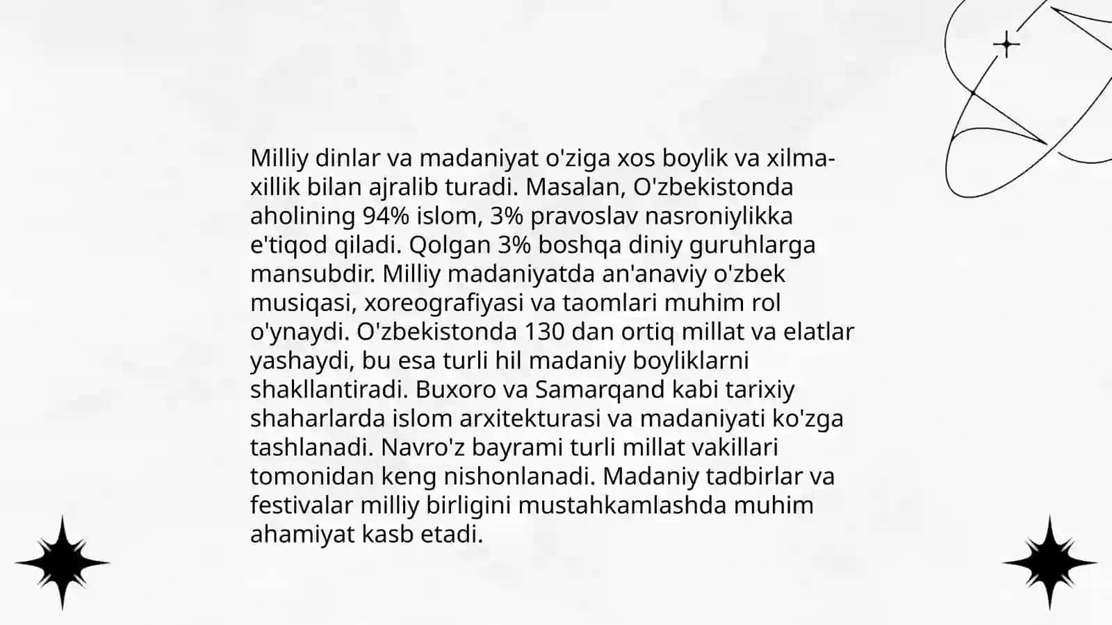 Milliy dinlar 4