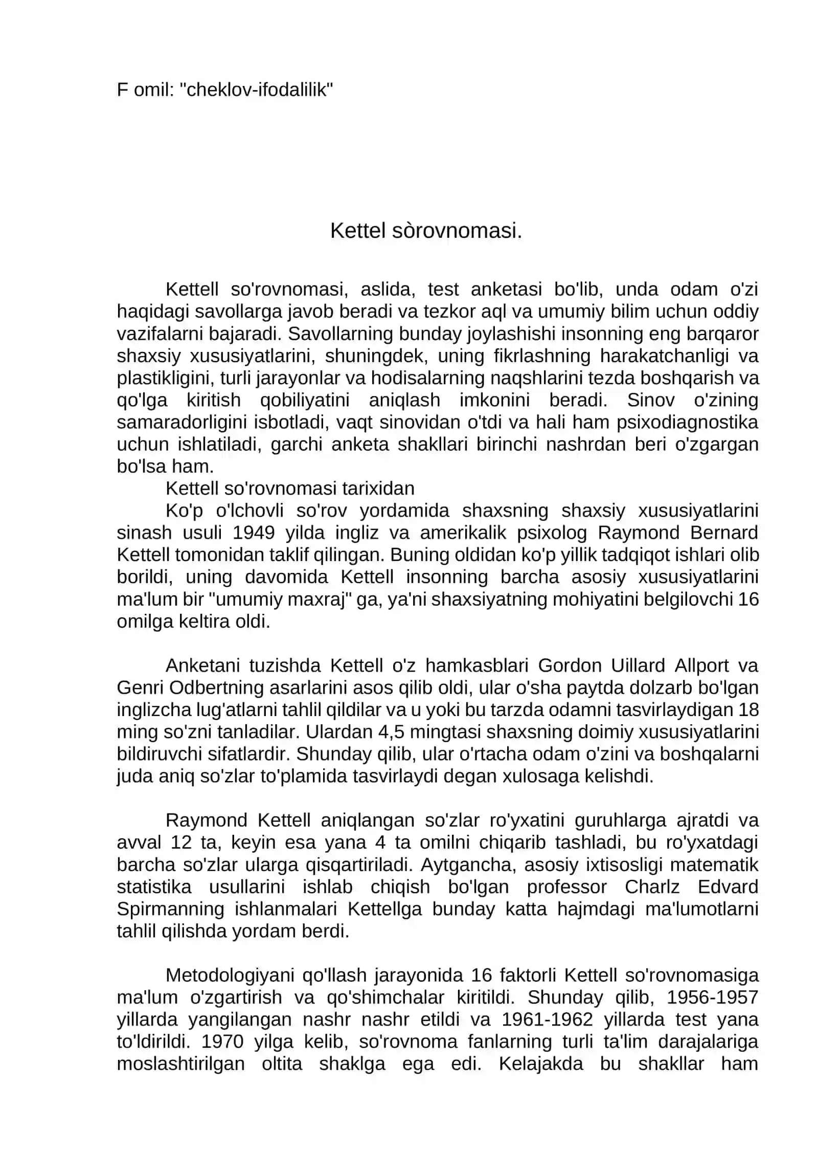 Umumiy psixalogiya fanidan tayyorlagan 1-MUSTAQIL ISHI 4