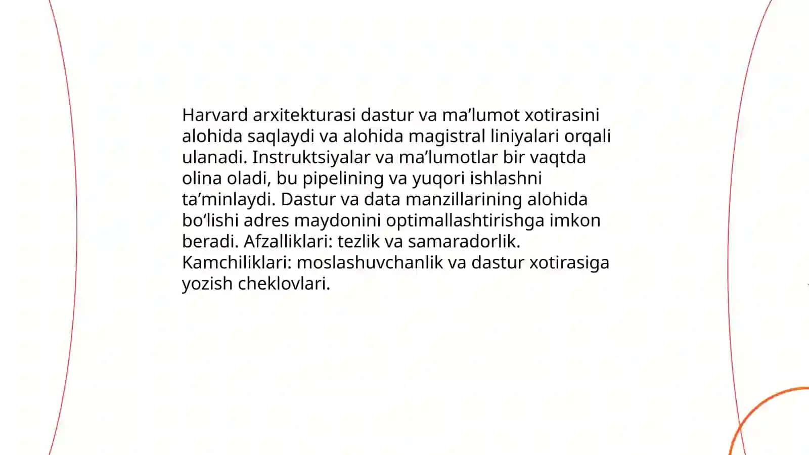 Mikrokontrollerlar arxitekturasi turlari 4