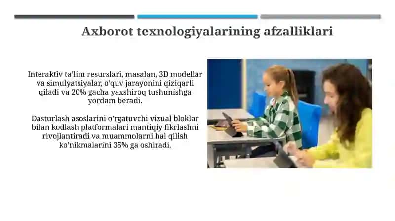 Boshlangʻich maktabda axborot texnologiyalaridan foydalanish 4