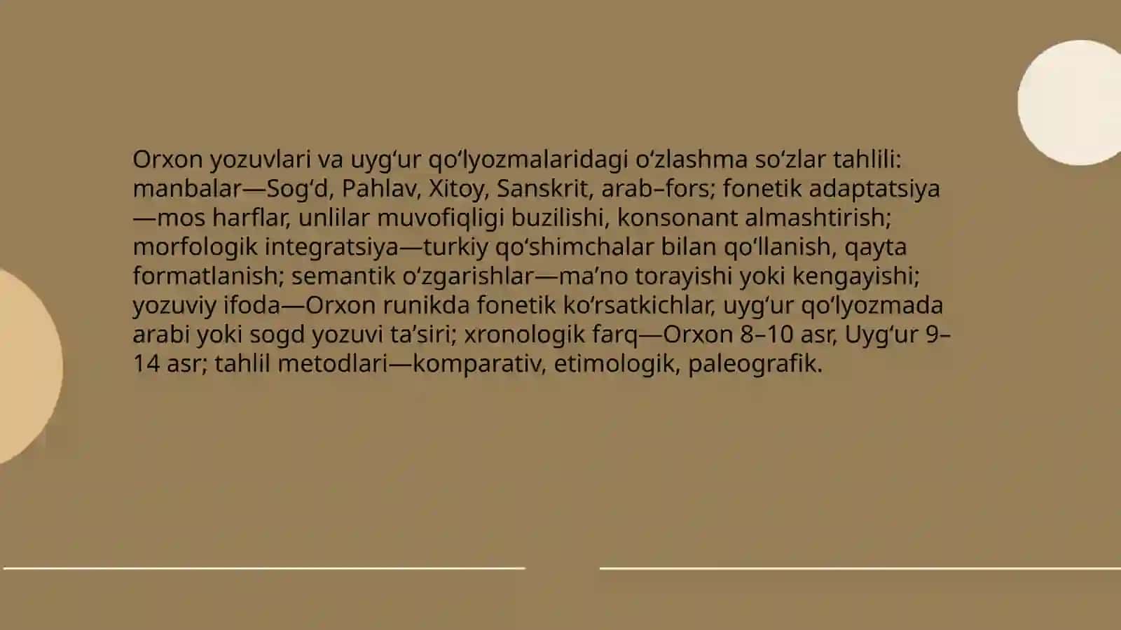 Qadimgi turkiy til leksikasi Òzlashma qatlam 4