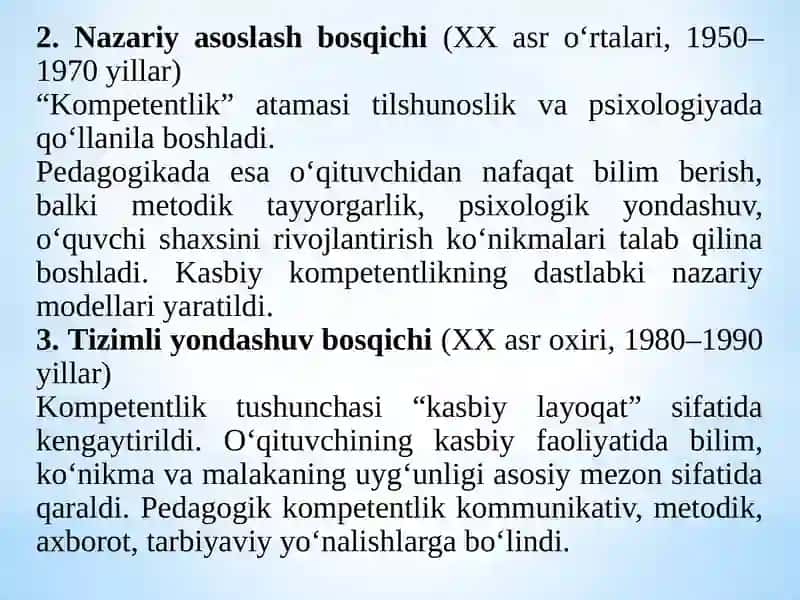 Pedagogik kompetentlikning tuzilishi va mohiyati 4