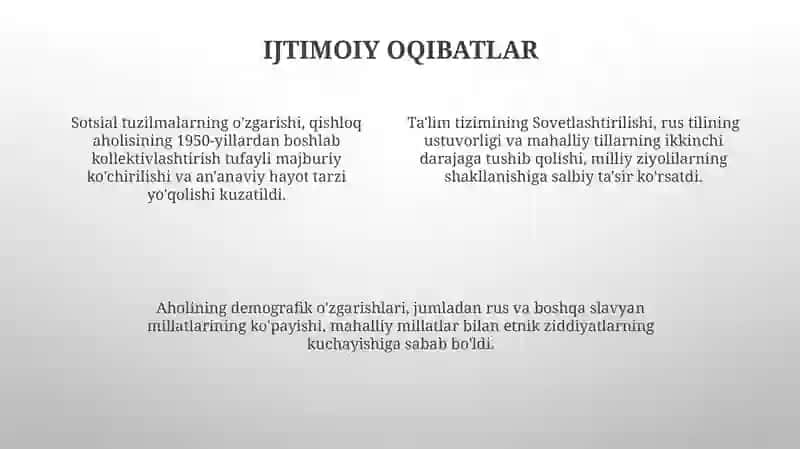 Orta Osiyoning Iqtisodiy va Ijtimoiy Siyosiy Vamanaviy Oqibatlari 4