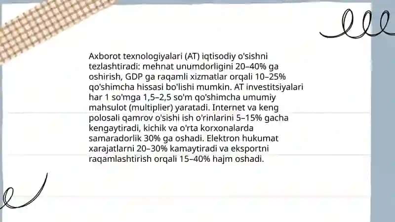 Raqamli iqtisodiyot va axborot texnologiyalarning roli 4
