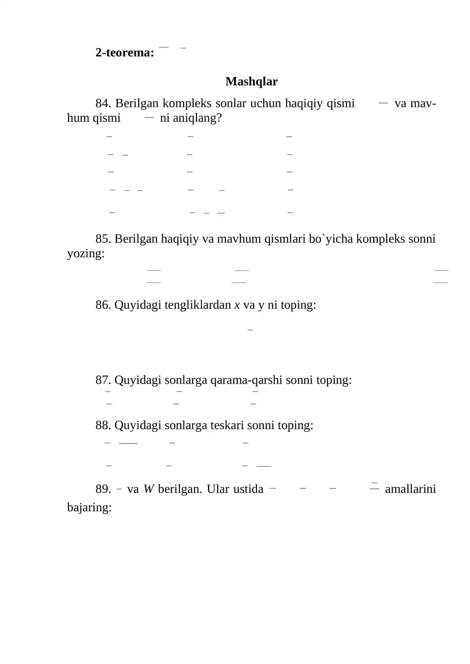 Kompleks sonlar va ular ustida amallar 4