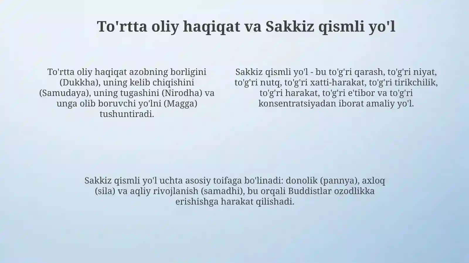 Buddizm dini tarixi va asosiy gʻoyalari 4