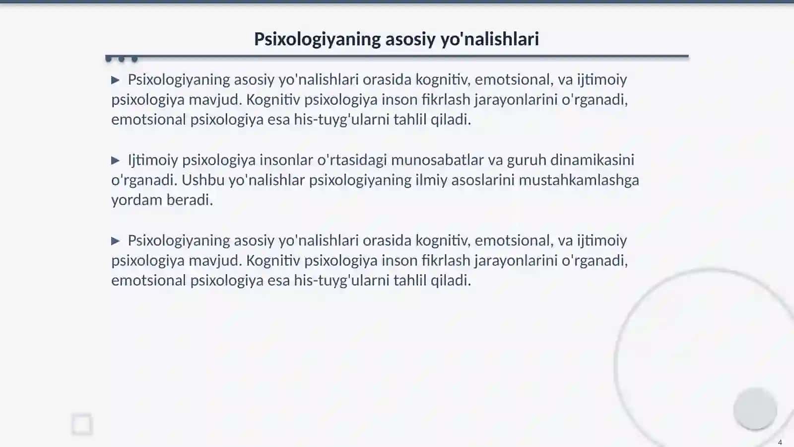Psixologiyaning mustaqil fan sifatida rivojlanishi 4