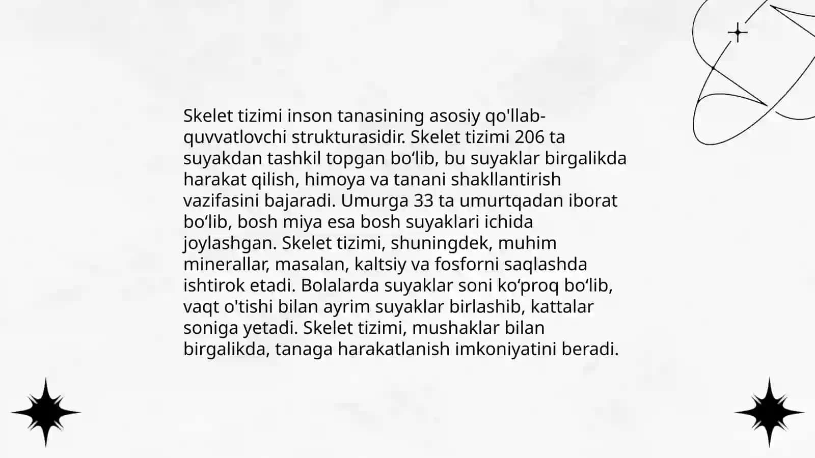 Odam gavdasi haqida umumiy ma'lumot 4