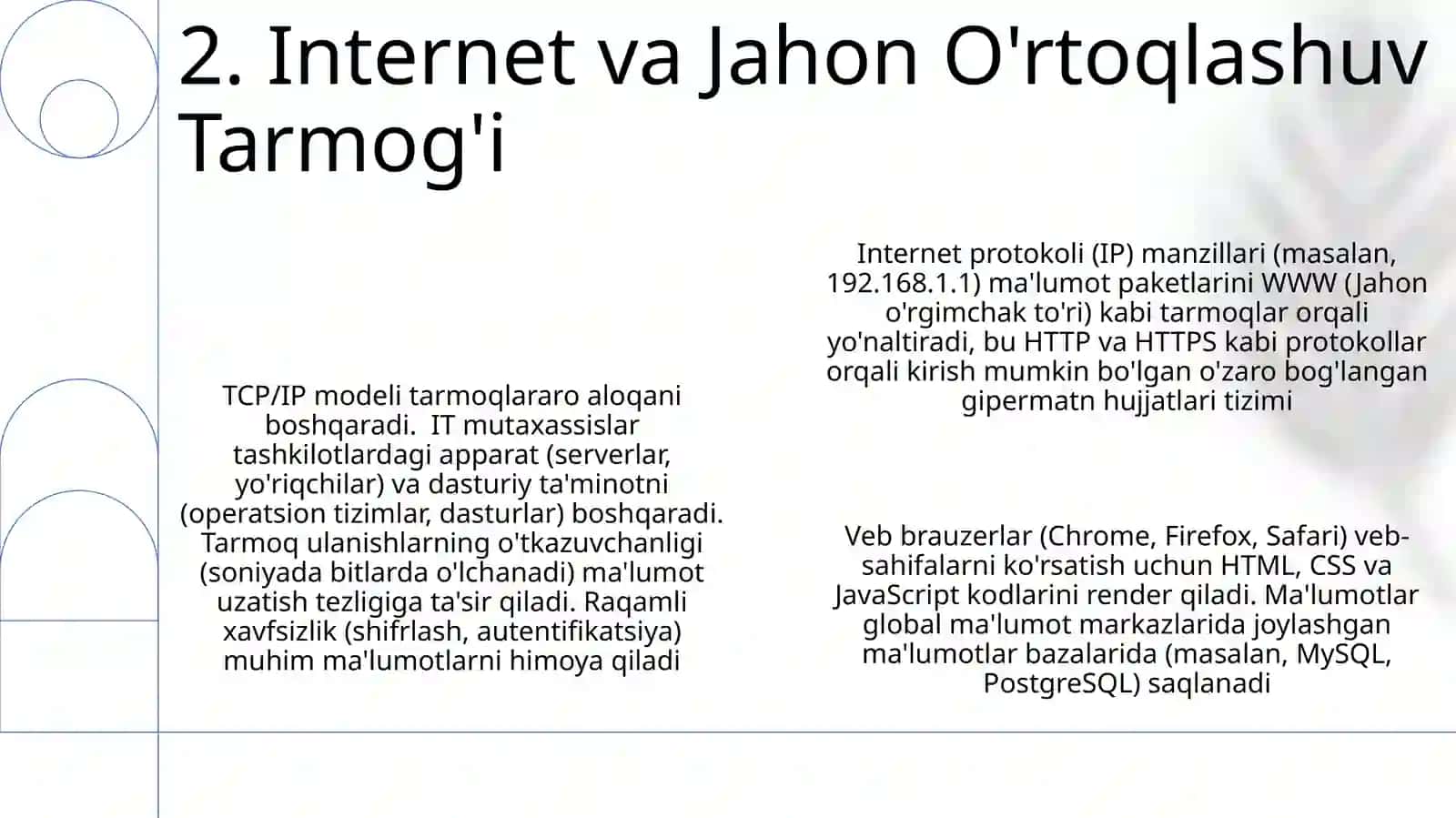 Axborot texnologiyalari asoslari 4