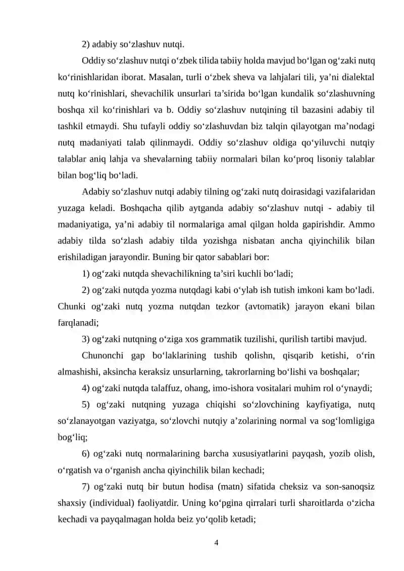 NUTQDA ADABIY NORMALARNING BUZILISHI SABABLARI 4
