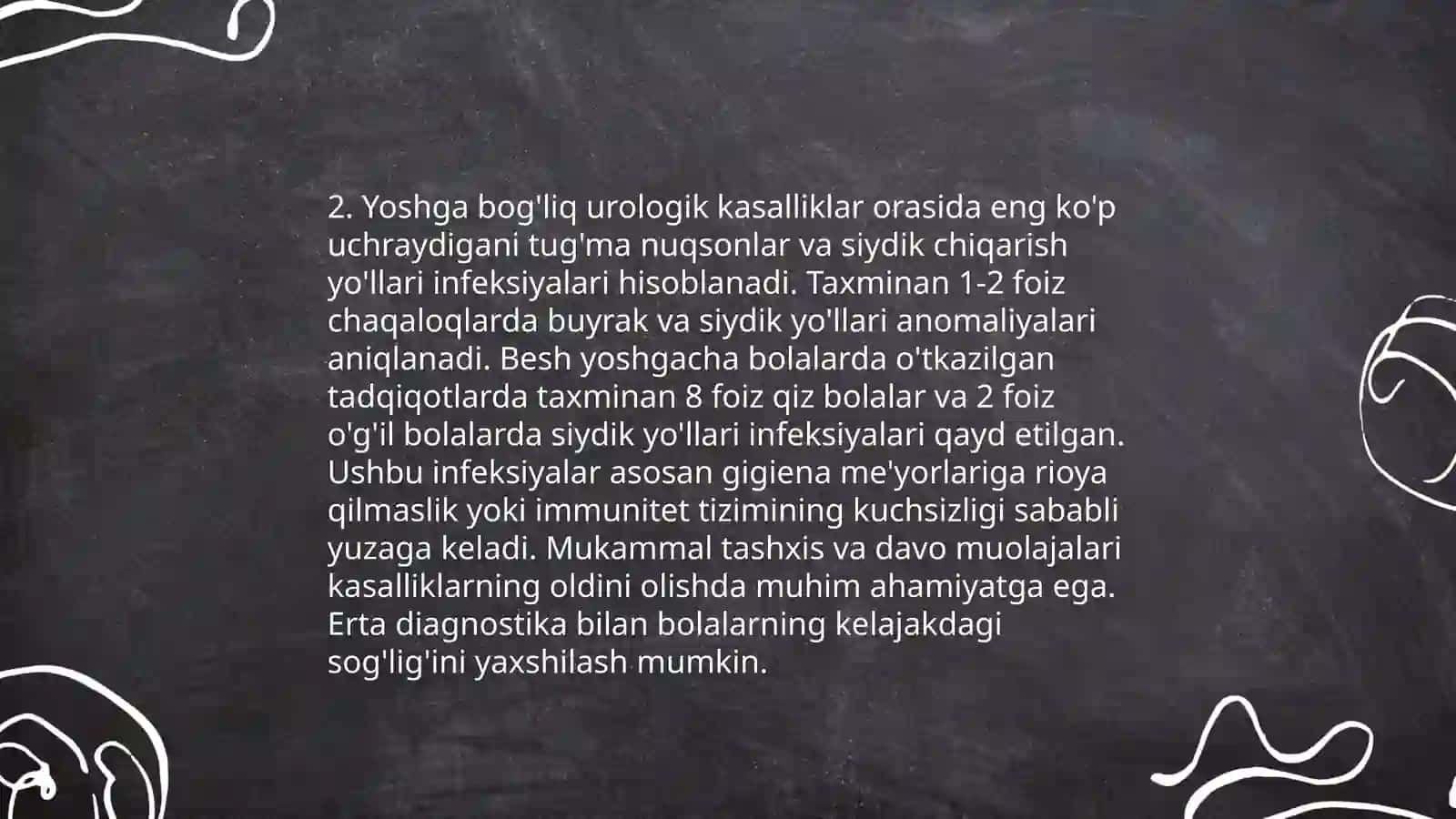 Ayiruv tizimining yoshga oid fiziologiyasi va gigiyenasini oʻrganish 4