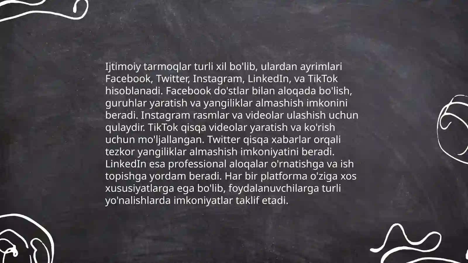 Ijtimoiy tarmoqlar va ulardan samarali foydalanish 4