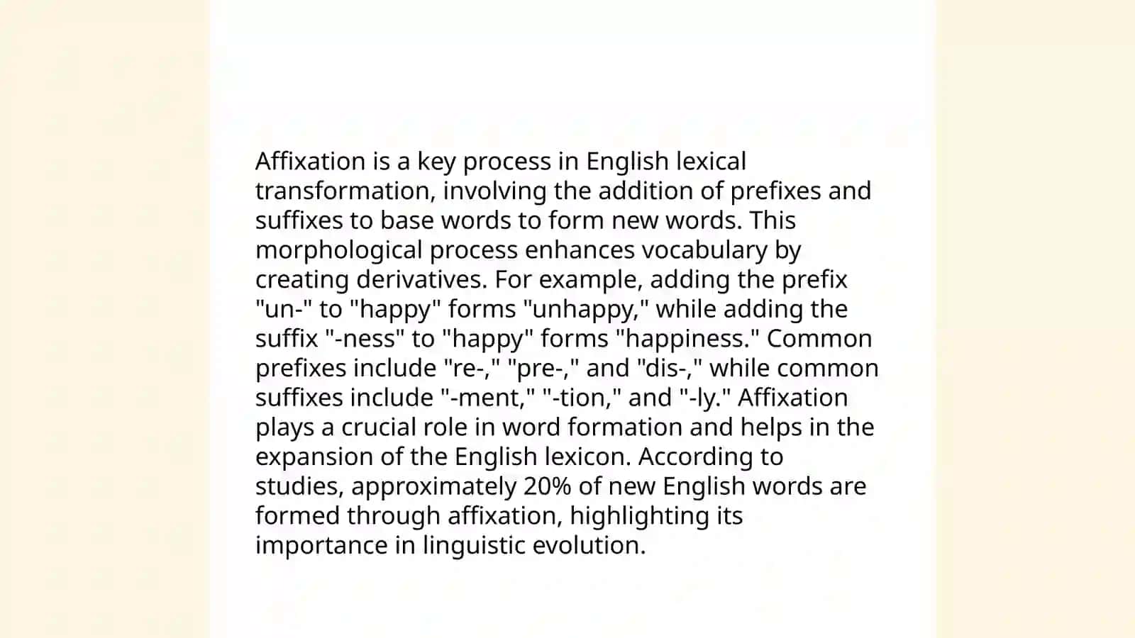Lexical transformation 4