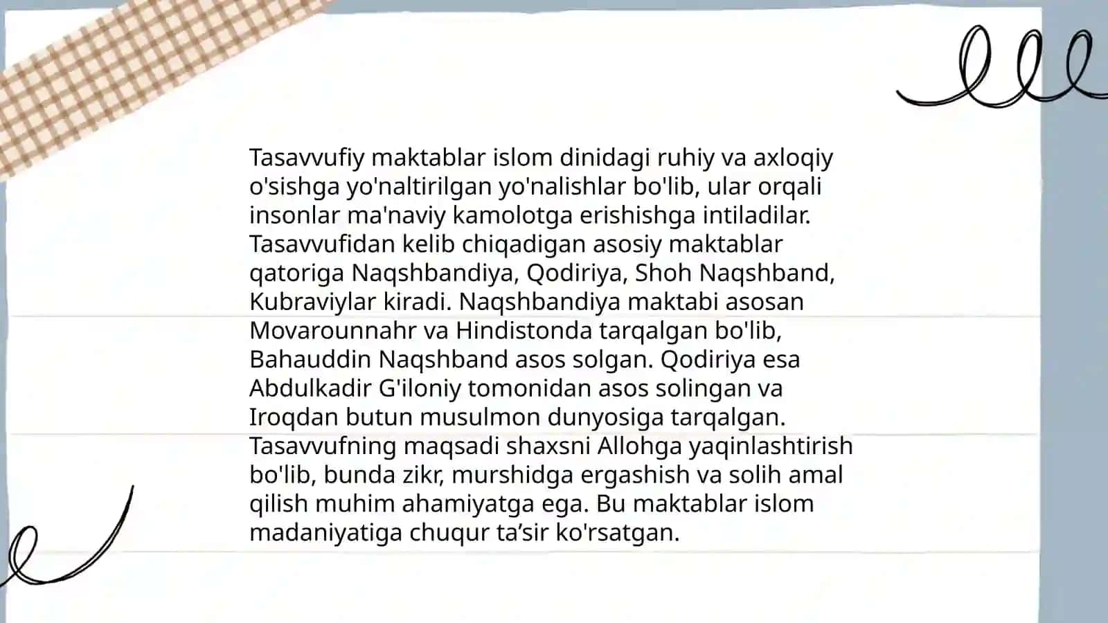 Islom dinida tasavvuf 4