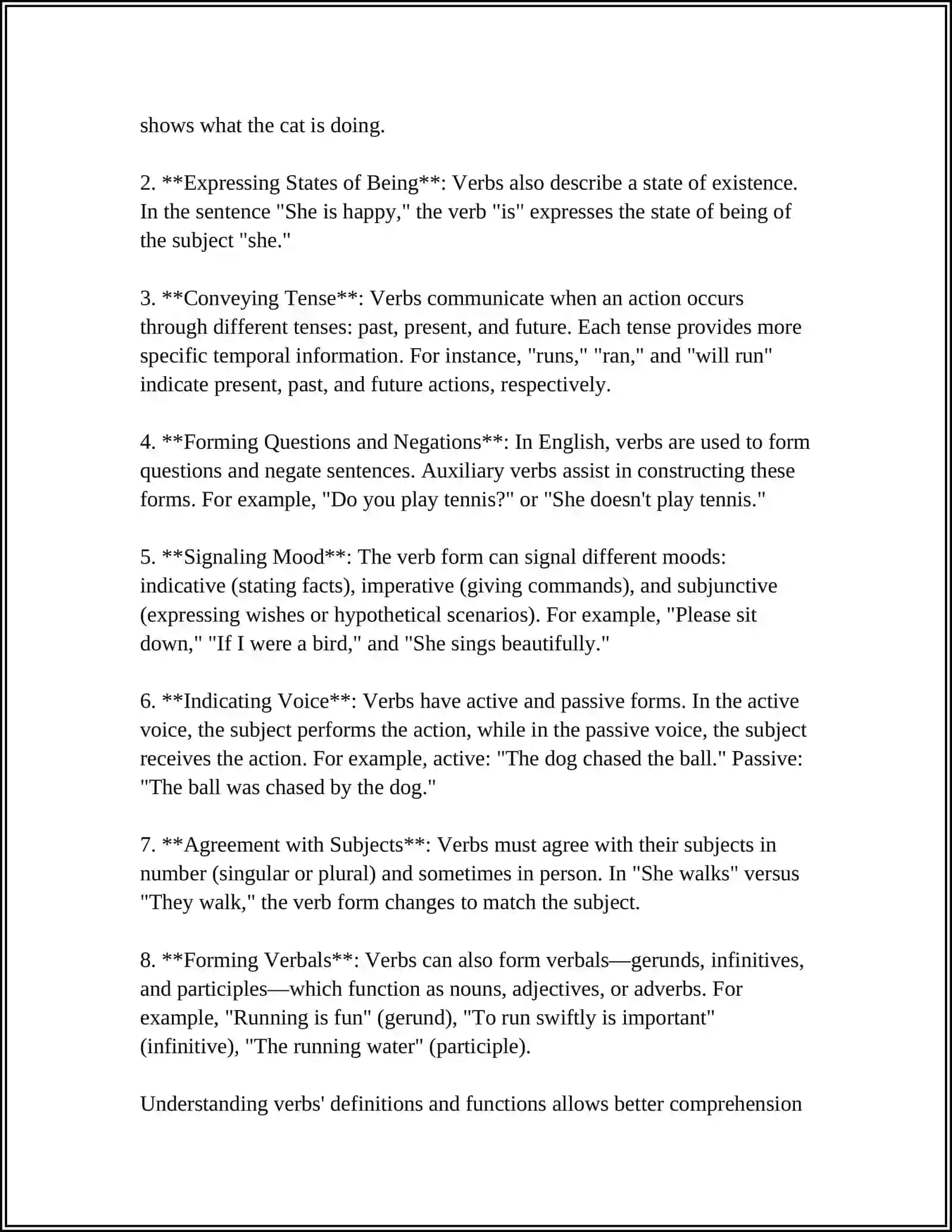 VERBS 4