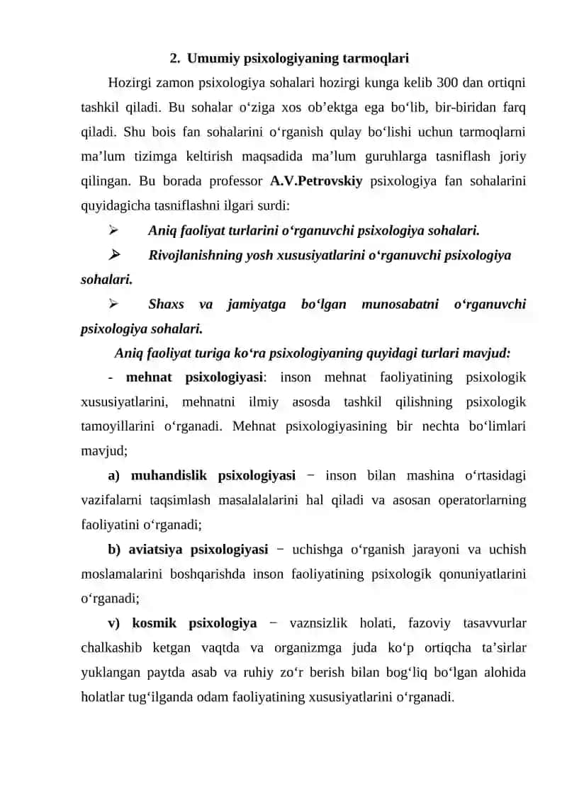 Psixologiyaning sohalari 4