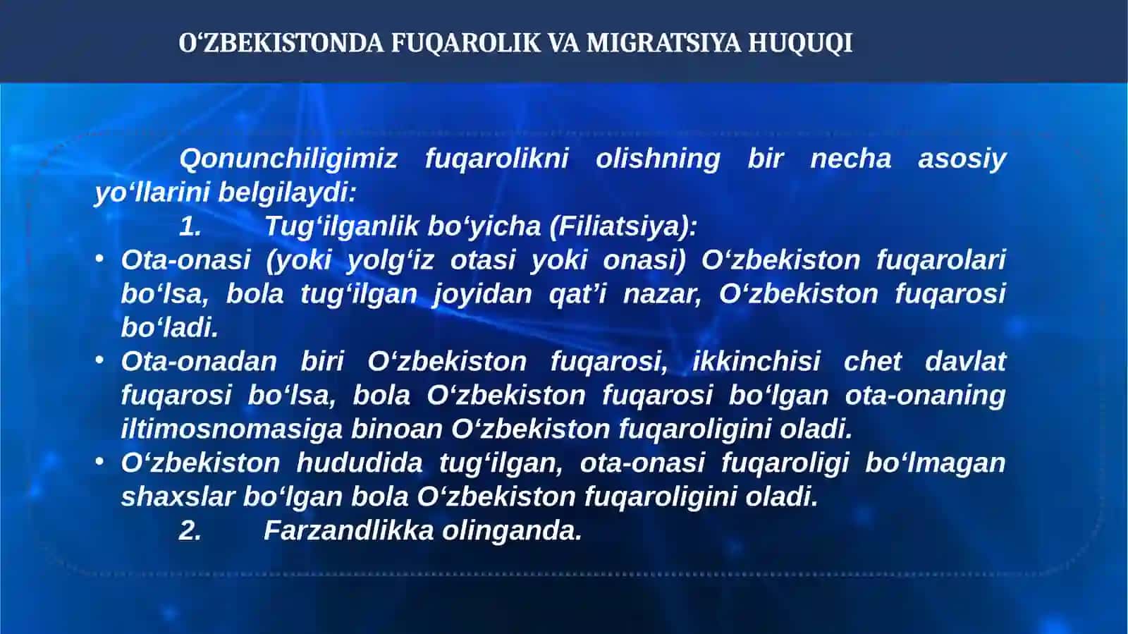O‘ZBEKISTONDA FUQAROLIK VA MIGRATSIYA HUQUQI 4