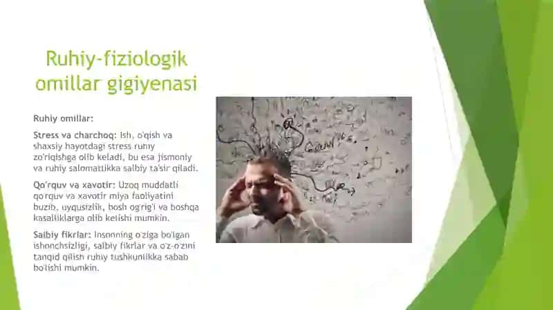 ruhiy fiziologik omillarga gigiyenik tarif 4