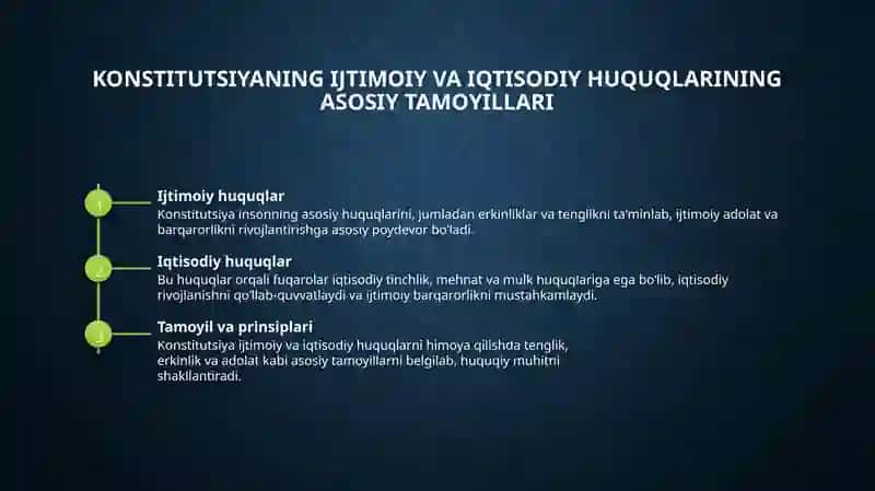 Konstitutsiyaning ijtimoiy va iqtisodiy huquqlarining asosiy tamoyillari 4