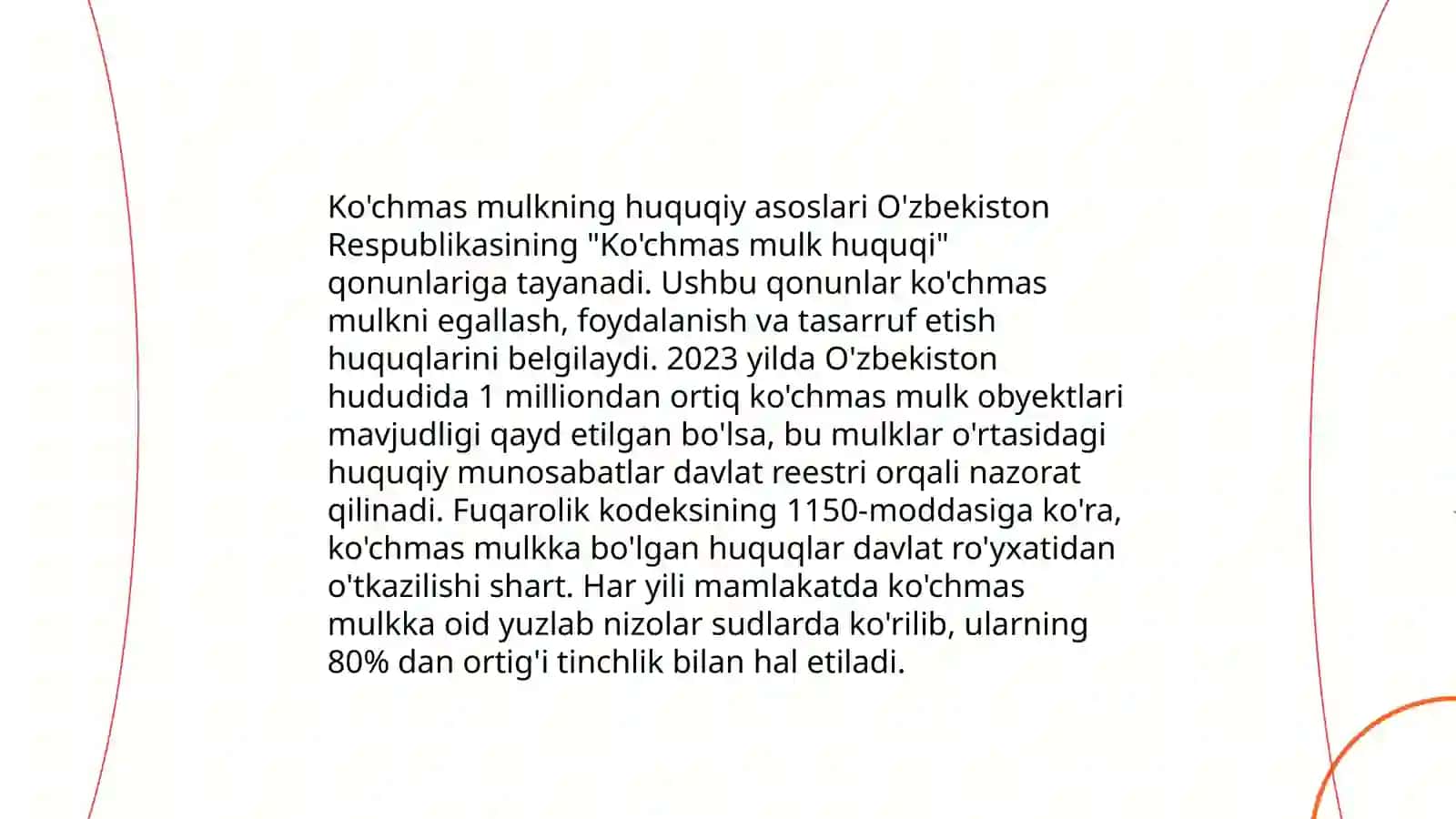 Ko'chmas mulk tushunchasi va uning turlari 4
