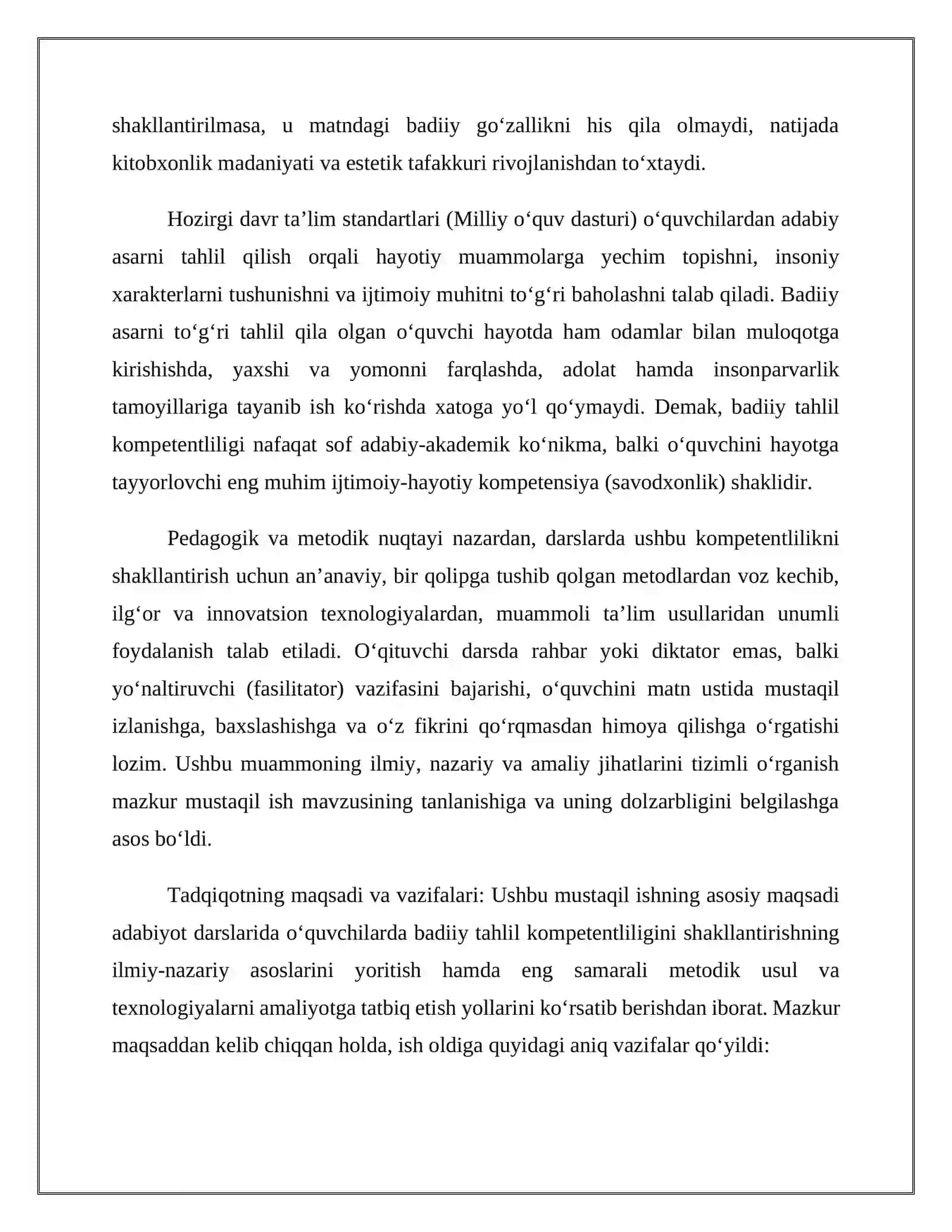 O‘zbek adabiyotini o’qitish metodikasi 4