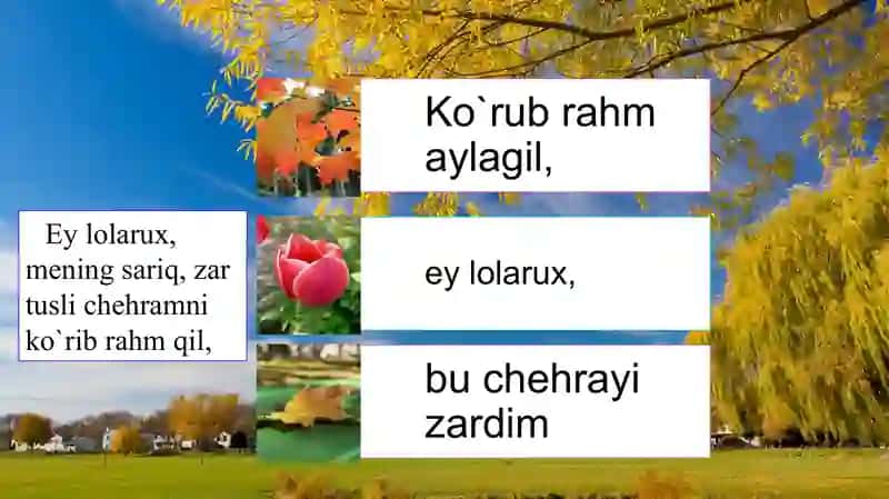 BOBURNING “XAZON YAPROG`I” G`AZALI TAHLILI 4
