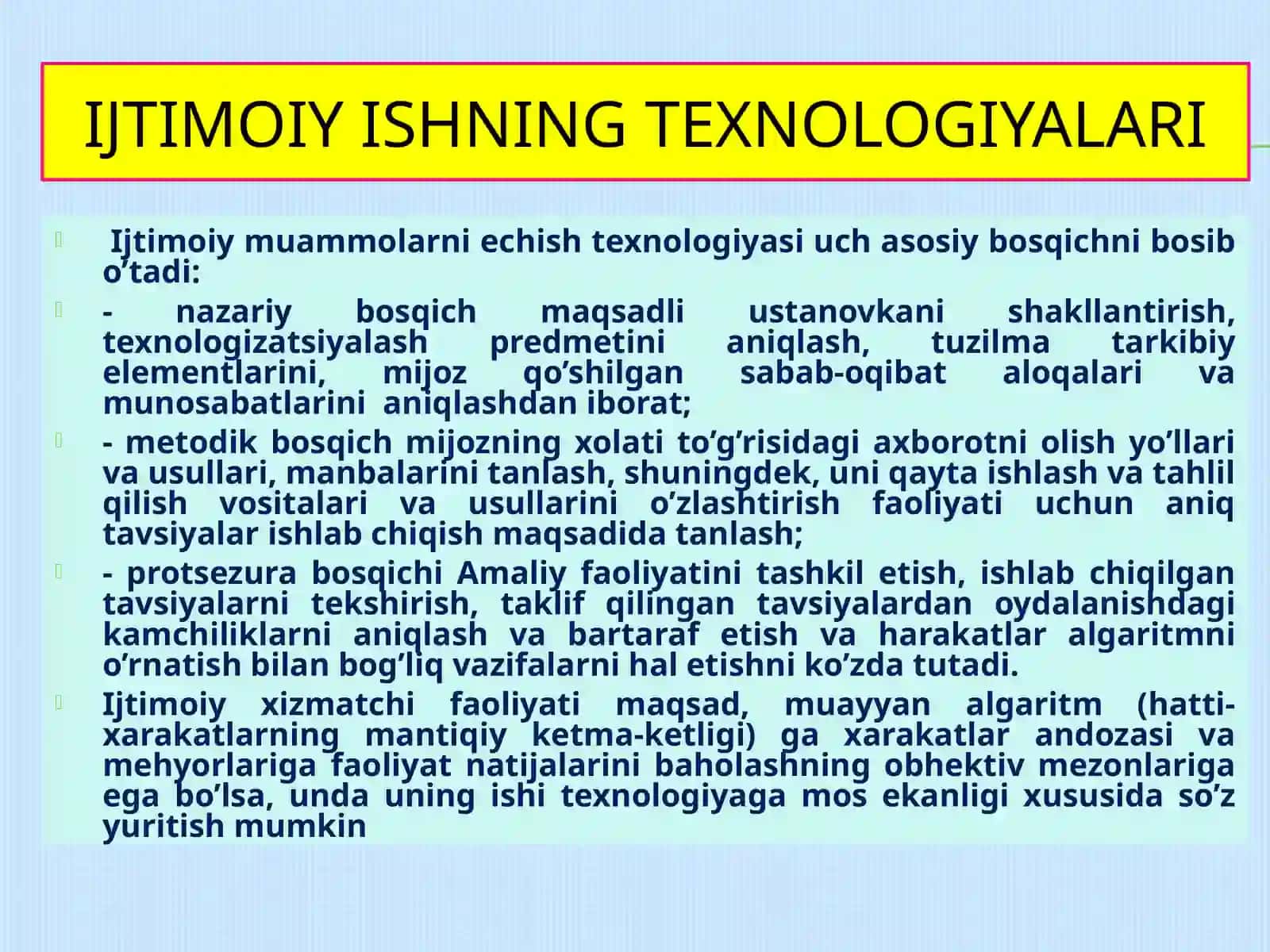 Ijtimoiy muammolarni hal etish usullari 4