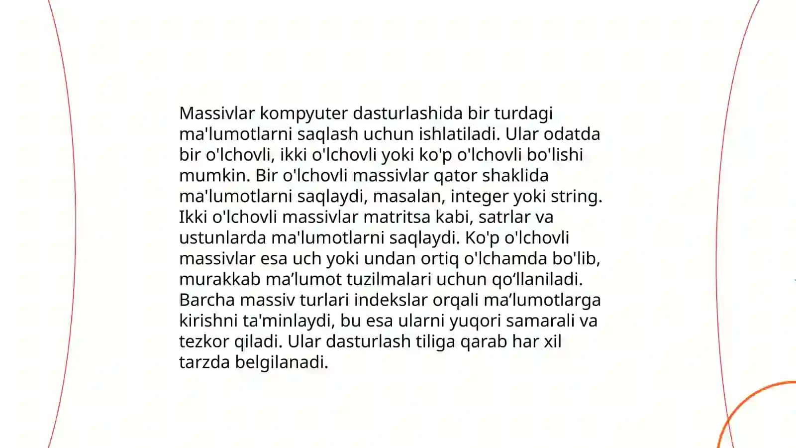 C++ da massiv qanday ishlaydi 4