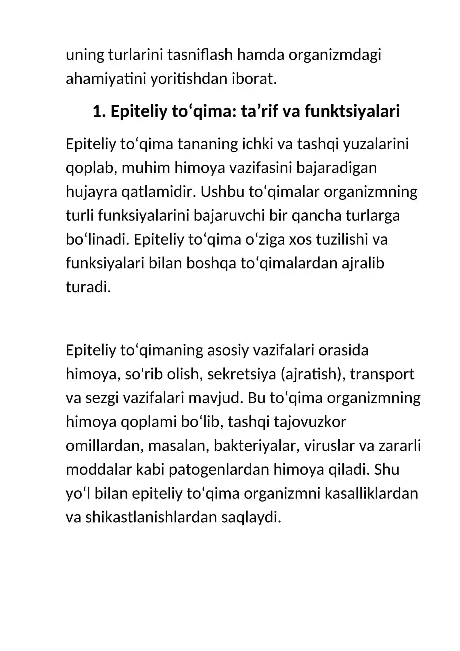 Epiteliy to'qimasi 4