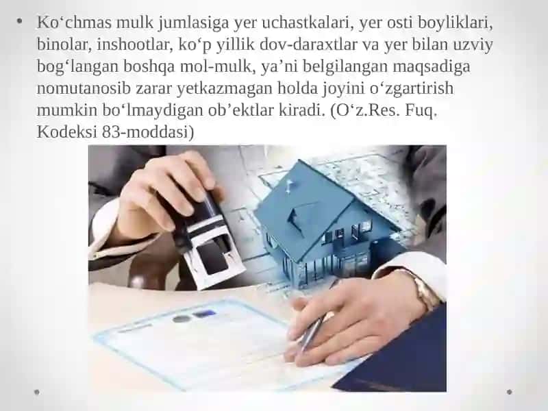 Ko‘chmas mulk kadastrini yuritishning nazariy va HuQuQiy asoslari 4