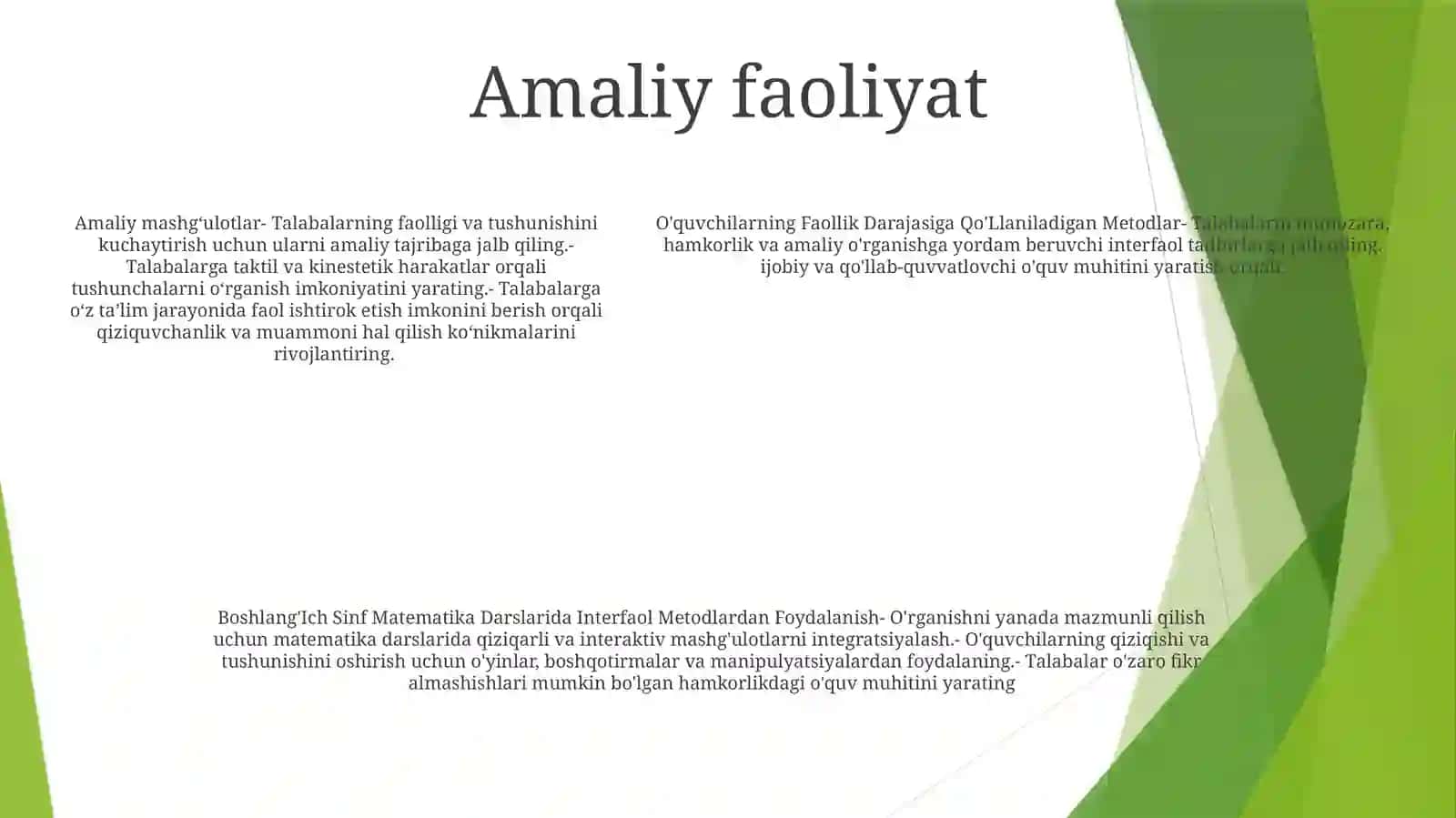 Boshlang'Ich Sinf Matematika Darslarida Interfaol Metodlardan Foydalanish 4